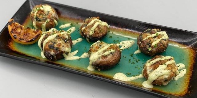 Spinach-Stuffed Mushrooms