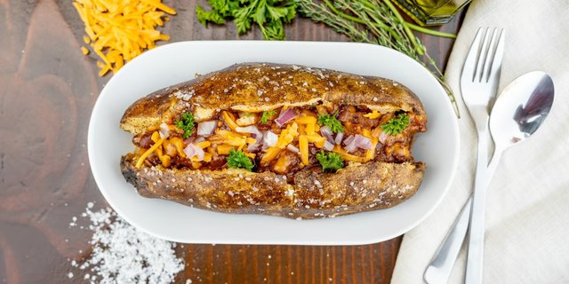 Chili Cheese Baked Potato Bowl