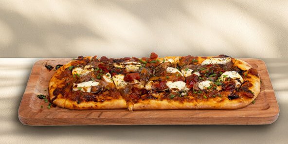 Prosciutto & Roasted Sweet Peppers Flatbread