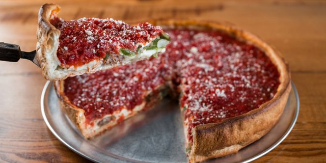 The Special Deep-Dish Pizza