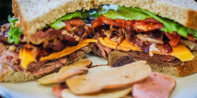 Roast Beef & Cheddar Sandwich
