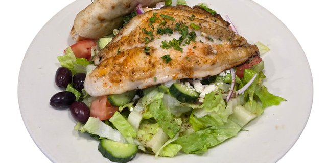 Grilled White Fish Salad