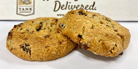Warm Oatmeal Raisin Cookies
