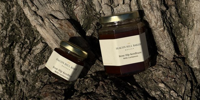 Rose Hip Jam With Cardamom
