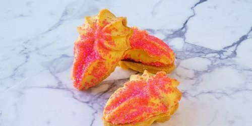 Pink Sugar Tear Drop Cookies