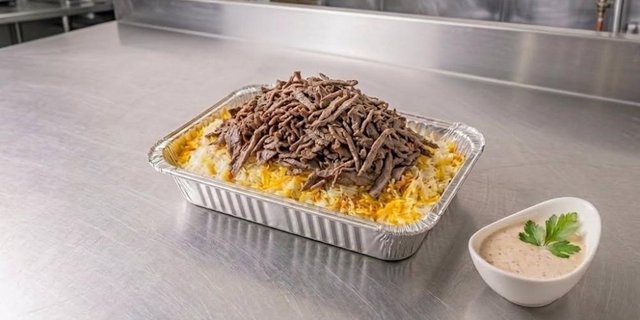 Shawarma Over Rice Small Tray