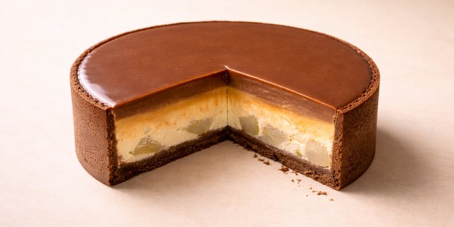 Pear Caramel Cheesecake