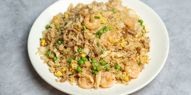 House Special Fried Rice w/ Chicken, Shrimp & Pork