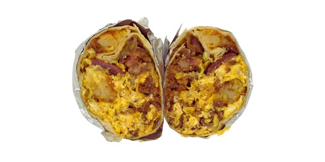 Bacon, Steak & Egg Burrito