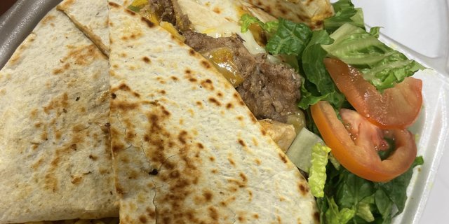 Grilled Steak Quesadilla w/ Fries Boxed Lunch