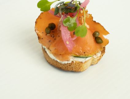 Smoked Salmon Mini Toasts