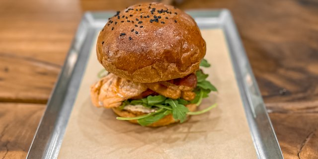 Salmon Club Sandwich