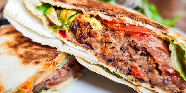 Vegan Mediterranean Burger