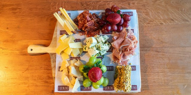 Italian Cheese, Fruit & Meat Board