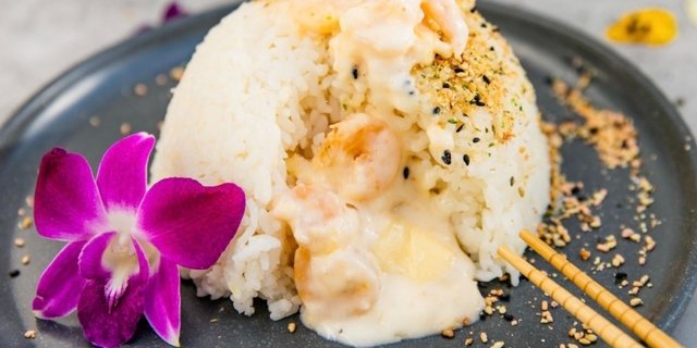 Garlic Parmesan Shrimp OniGuru Rice Bowl