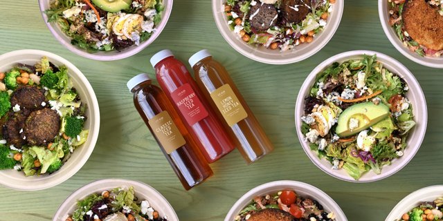 Salad Bowl + Beverage Assortment