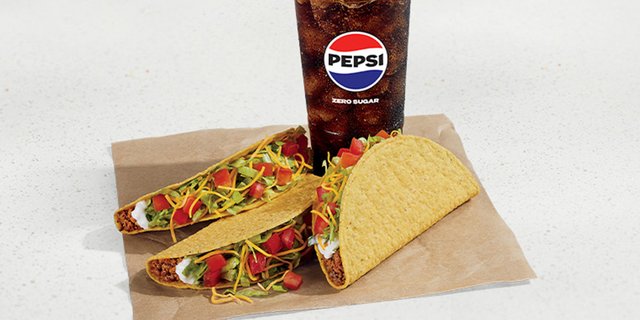 3 Crunchy Tacos Supreme Combo Meal