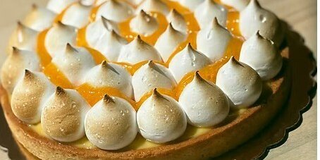 Passion Fruit Meringue tart