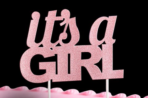 It's a Girl Cake Topper