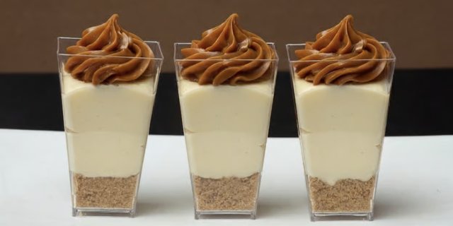 Mini Cheesecake Con Dulce De Leche