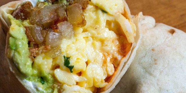 Breakfast No Meat Burrito