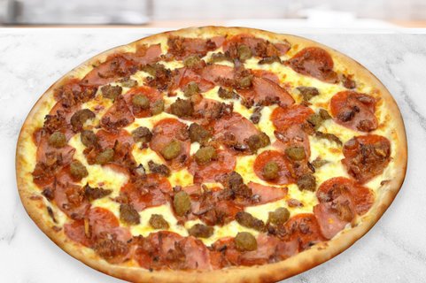 Meat Lovers Thin Crust Pizza