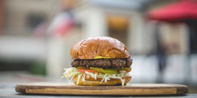 Bison Burger Boxed Lunch