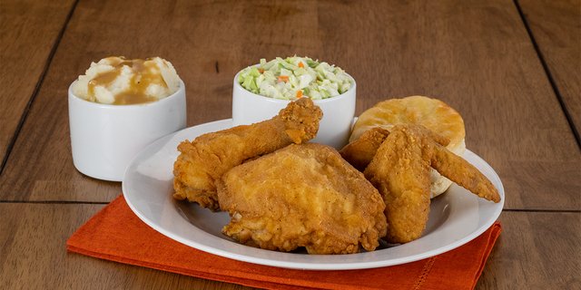 3-Piece Assorted Chicken & 2-Side Boxed Lunch