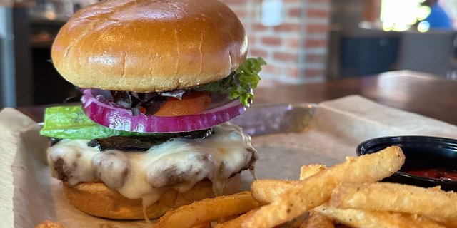 Mushroom Swiss Burger