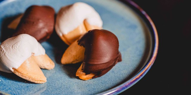 12-Piece Chocolate-Dipped Fortune Cookies
