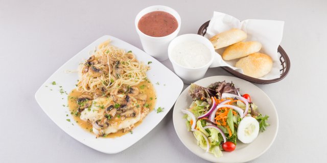 Chicken Angelo w/ Salad
