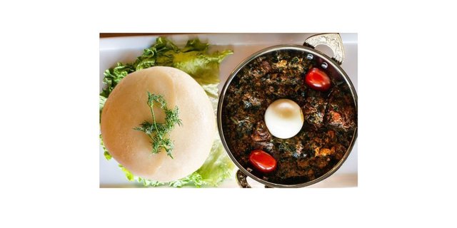 Spinach Stew W/ Fufu