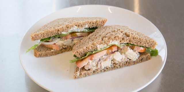Cranberry Walnut Chicken Salad Sandwich