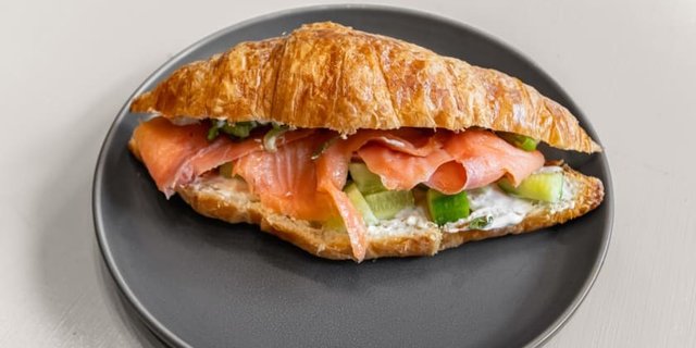Smoked Salmon Breakfast Sandwich
