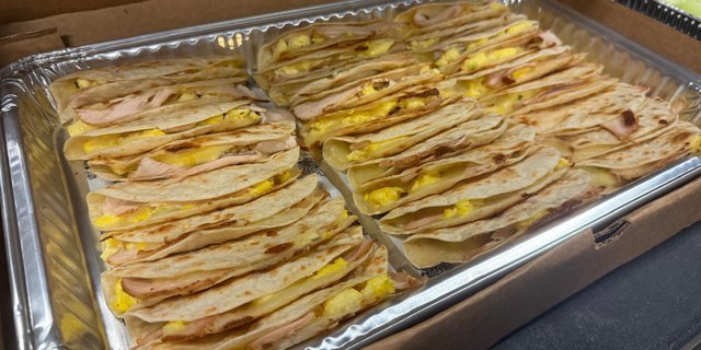 Egg & Cheese Breakfast Quesadilla Tray