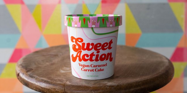 Vegan Caramel Carrot Cake Ice Cream Tub