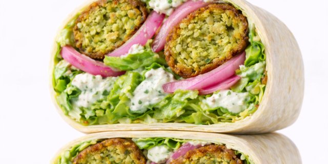 Falafel Caesar Wrap