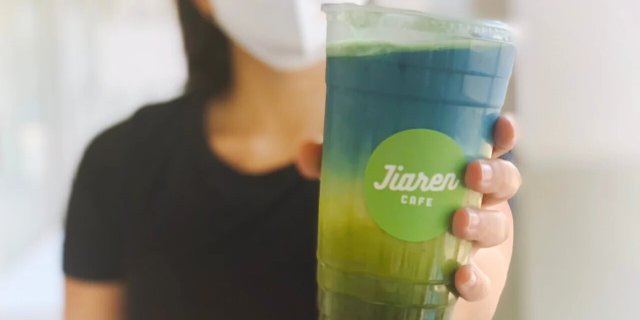 Blue Matcha Milk Tea