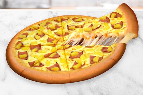Stuffed Crust Hawaiian Pizza