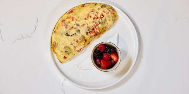 Roasted Mushroom Omelet