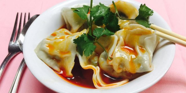 Sichuan Spicy Pork Dumplings
