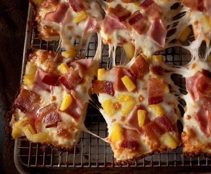 Hawaiian Deep Dish Pizza
