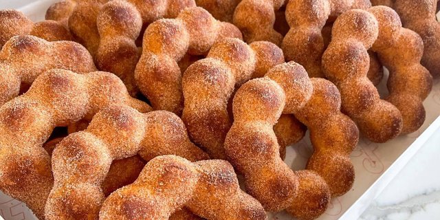 Mochi Donuts W/ Caramel Sauce