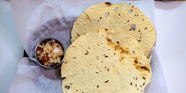 Roasted Papadum