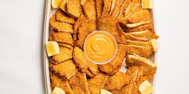 Crispy Chicken Schnitzel Platter