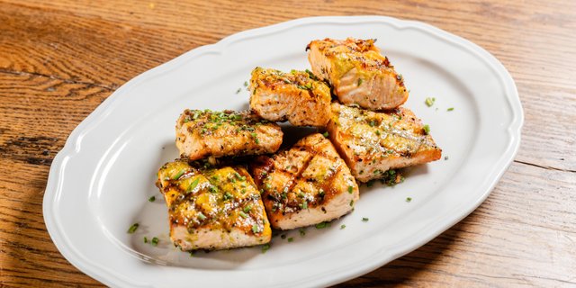 Wood Grilled Salmon