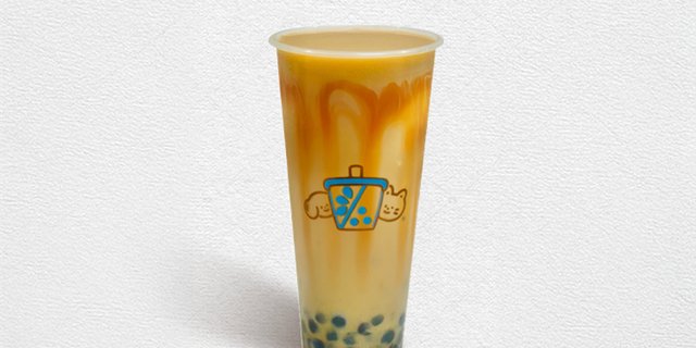 Caramel Milk Tea w/ Boba