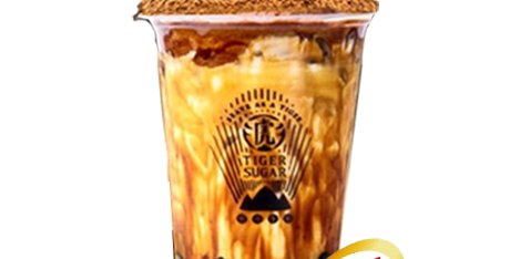 Black Sugar Boba & Chocolate Malt Milk w/ Cream Mousse
