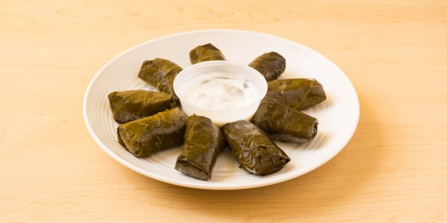 Grape Leaves w/ Tzatziki
