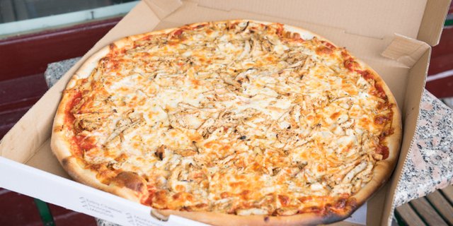 Grilled Chicken Breast Mozzarella Pizza